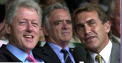 Garry Richardson interviewing Bill Clinton