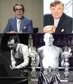 Jimmy Tarbuck, Ronnie Corbett, Dennis Taylor and Sir Henry Cooper